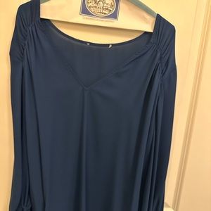 ELOQUII Blue Blouse; Size 16